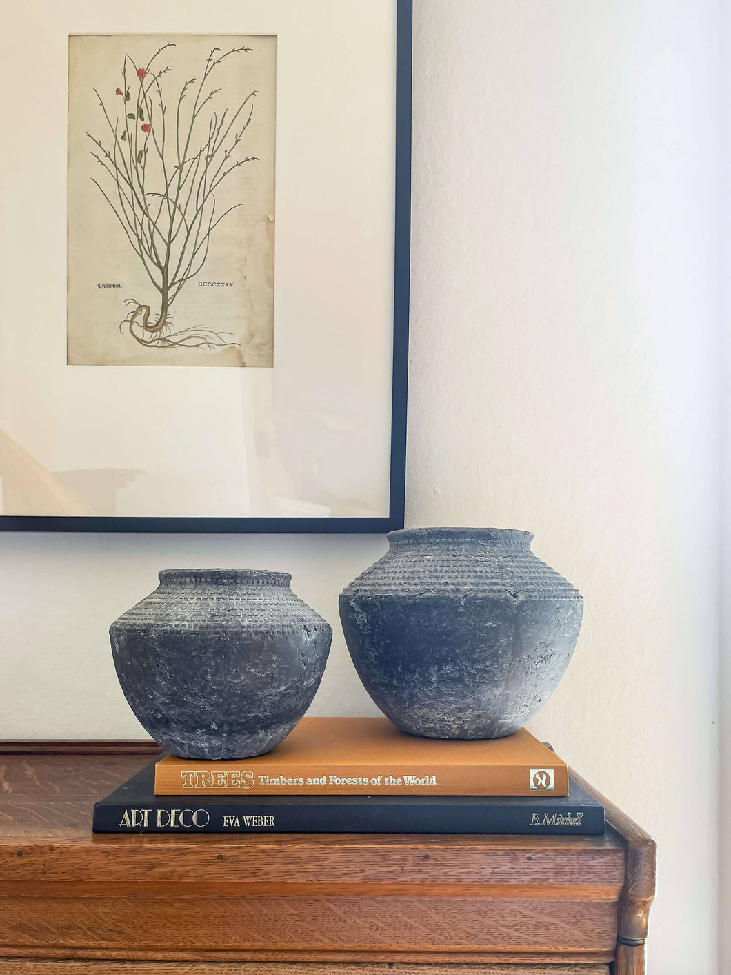 Kaela Terracotta Vase – Wide Body with Ridged Neck