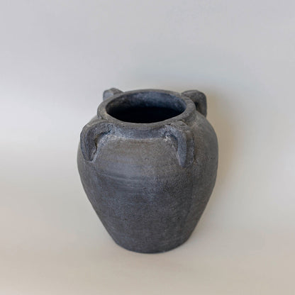Burnt Terracotta Vase With Handles