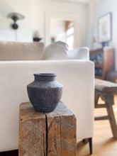 Load image into Gallery viewer, Senna Terracotta Vase – Flared Neck, Charcoal Finish
