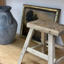 Load image into Gallery viewer, Antique Elm Stool
