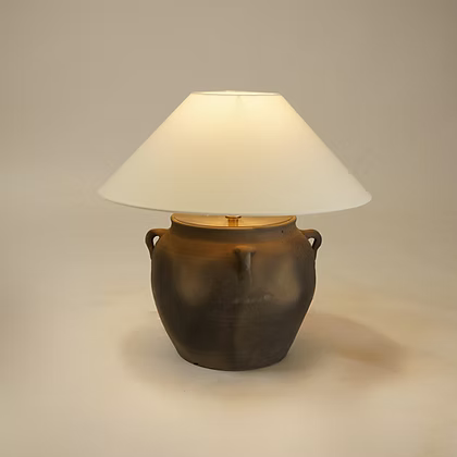 Louis IV Vintage Pot Lamp - Empire Shade