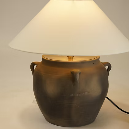 Louis IV Vintage Pot Lamp - Empire Shade