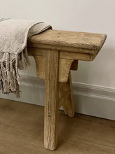 Load image into Gallery viewer, Antique Elm Bench
