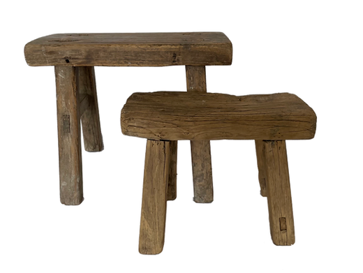 Antique Elm Stool