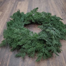 Load image into Gallery viewer, DARK CEDAR | DUSTED WREATH
