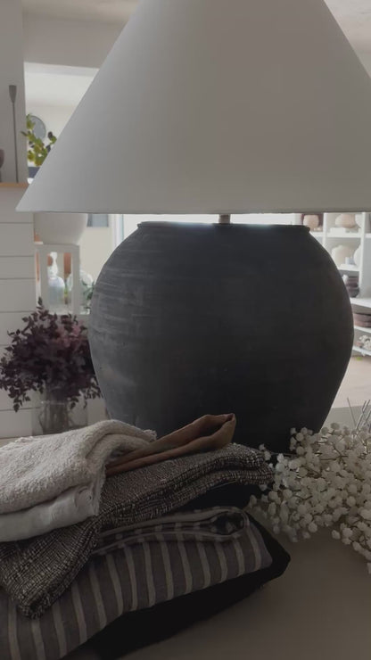 Louis I Vintage Pot Lamp - Empire Shade