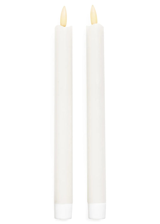 LED TAPER CANDLES, WHITE