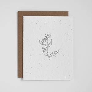 Plantable Greeting Card - Floral 2