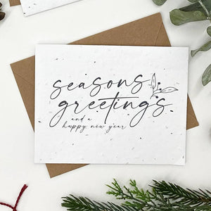 Plantable Greeting Card - Holiday - Seasons Greetings