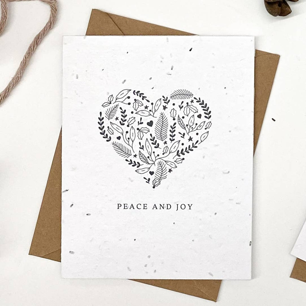 Plantable Greeting Card - Holiday - Heart